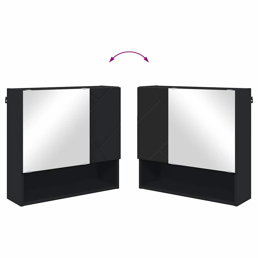 Bathroom Furniture Set 4 pcs Black 61 x 35 x 64 cm