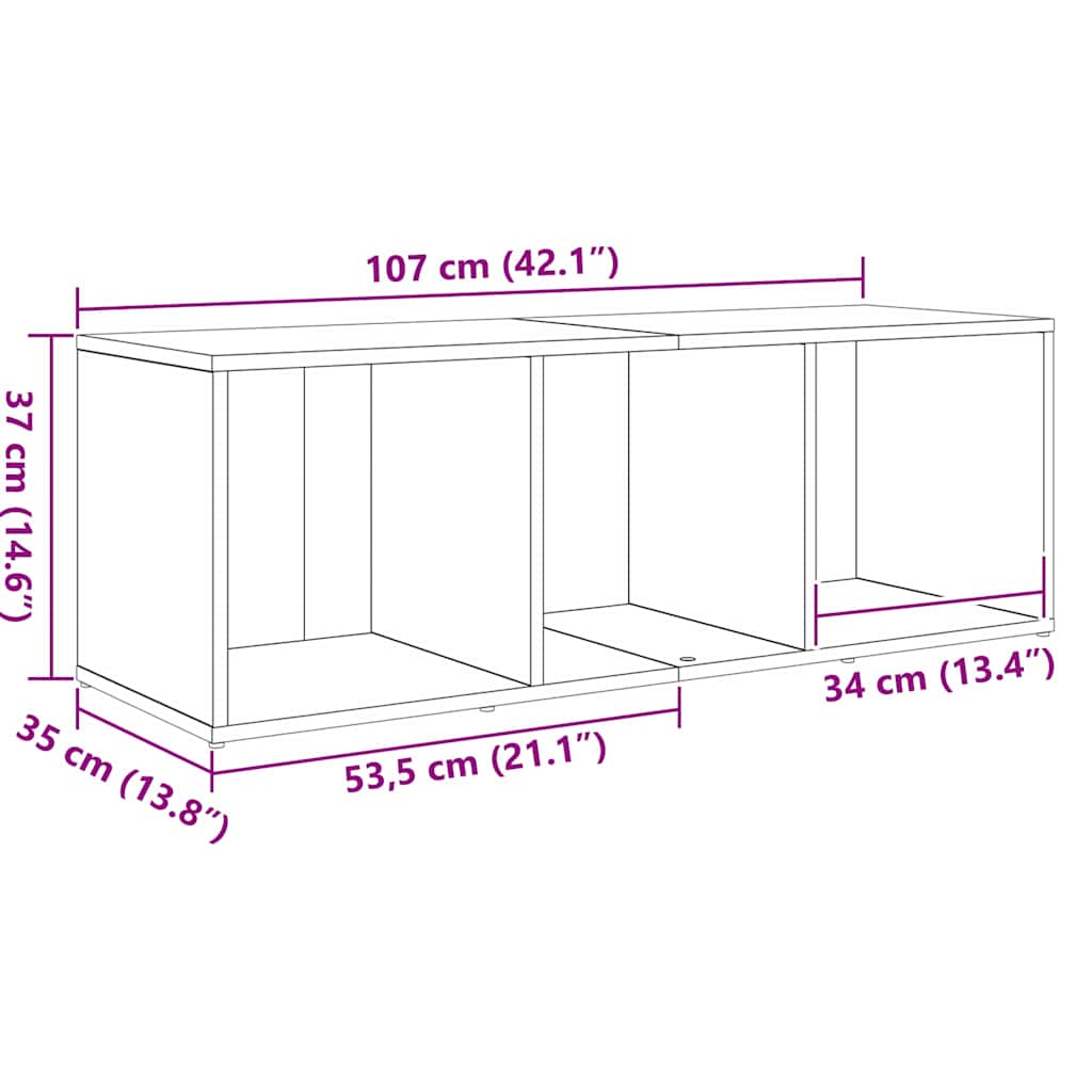 TV Cabinet Set 3 pcs Black Engineered Wood