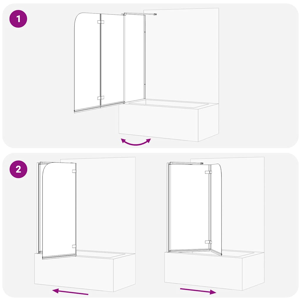Shower Enclosure Gold 120 x 68 x 130 cm ESG Glass and Aluminium