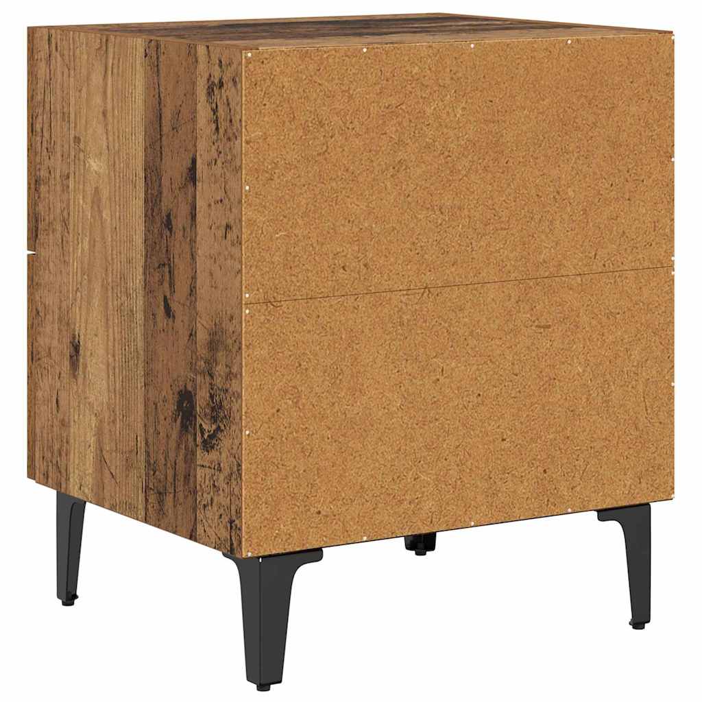 Bed Cabinet 2 pcs Old Wood 40 x 35 x 47.5 cm Engineered Wood