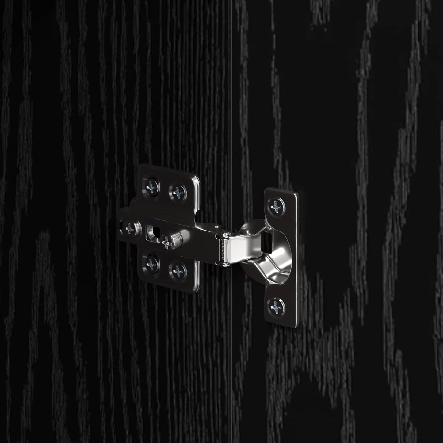 Sideboard Black Oak 60 x 30 x 70 cm Engineered Wood