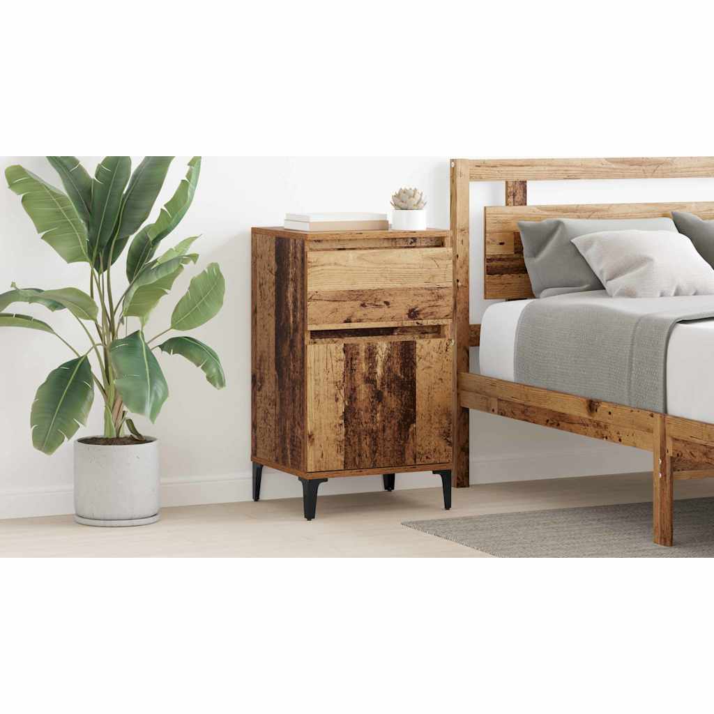 Bedside Cabinet Old Wood 40 x 35 x 70 cm Engineered Wood