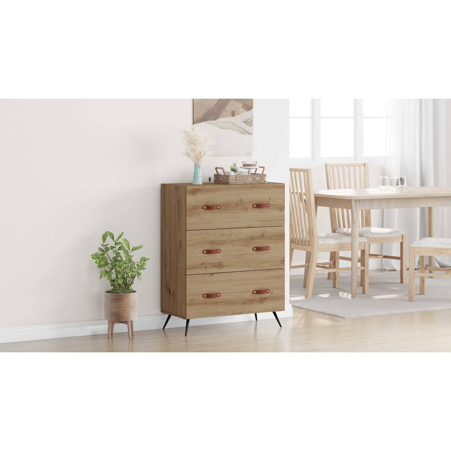 Chest of Drawers Artisan Oak 69.5 x 34 x 90 cm Engineered Wood