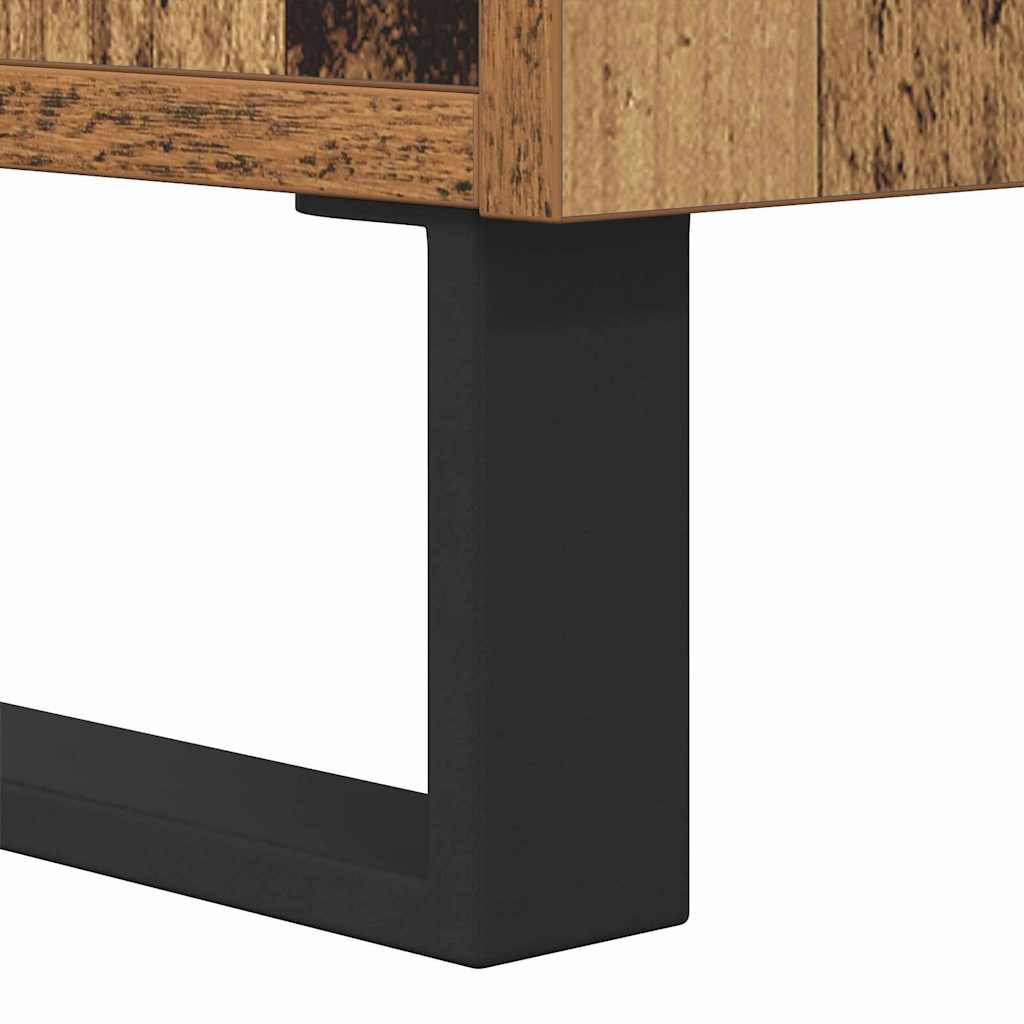 Sideboard Old Wood 34.5 x 34 x 90 cm Engineered Wood and Iron