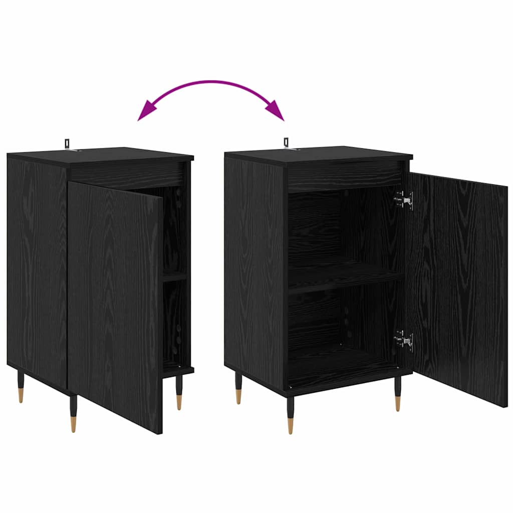 Sideboard 2 pcs Black Oak 40 x 35 x 70 cm