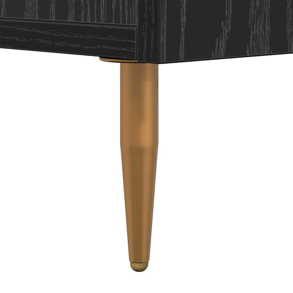 Bedside Table Black 40 x 35 x 47.5 cm Engineered Wood