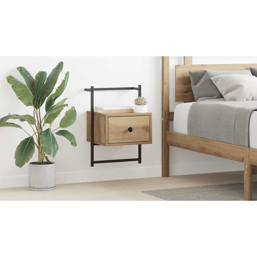 Bedside Cabinet Artisan Oak 35 x 30 x 51 cm Engineered Wood