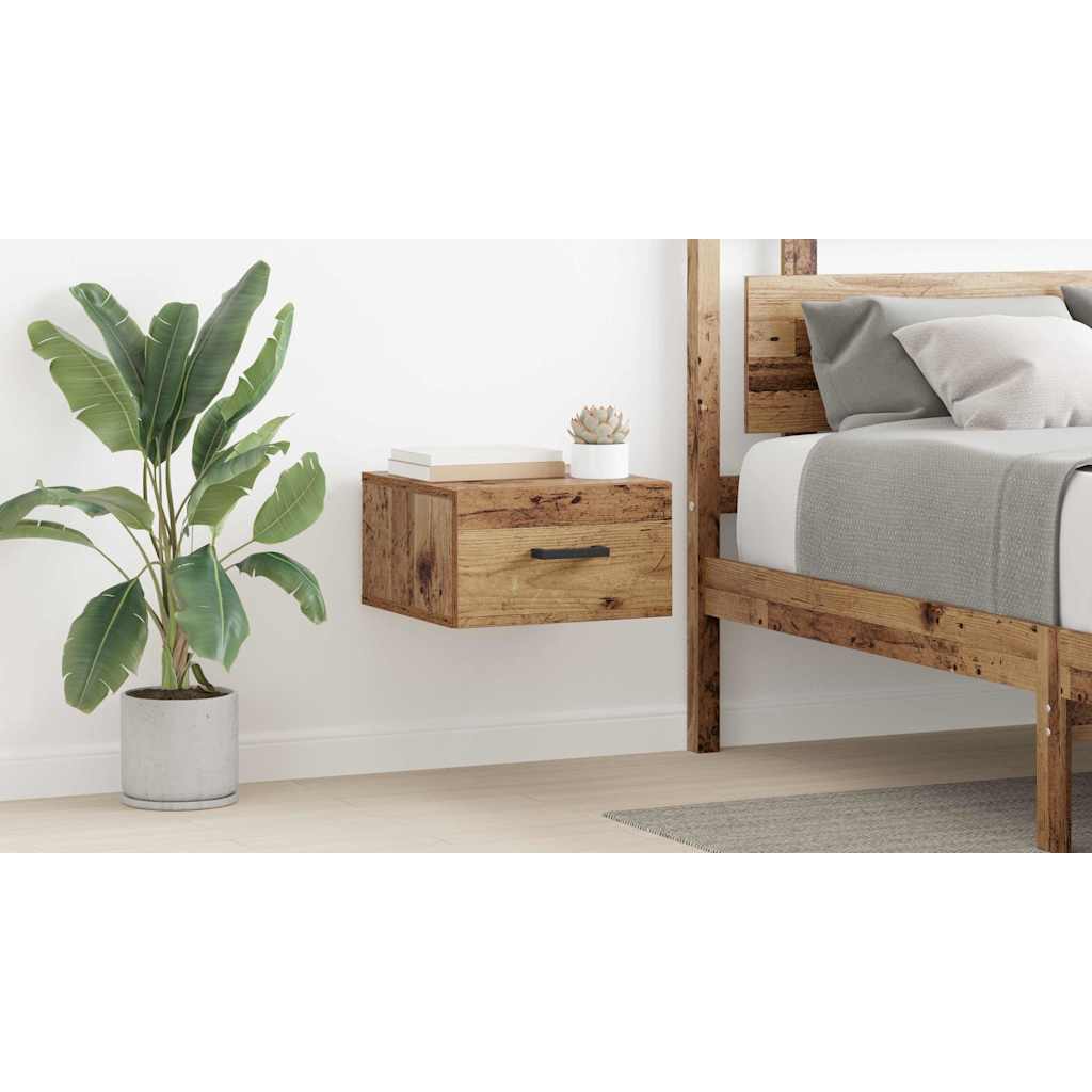 Bedside Cabinet Old wood 35 x 35 x 20 cm Engineered wood