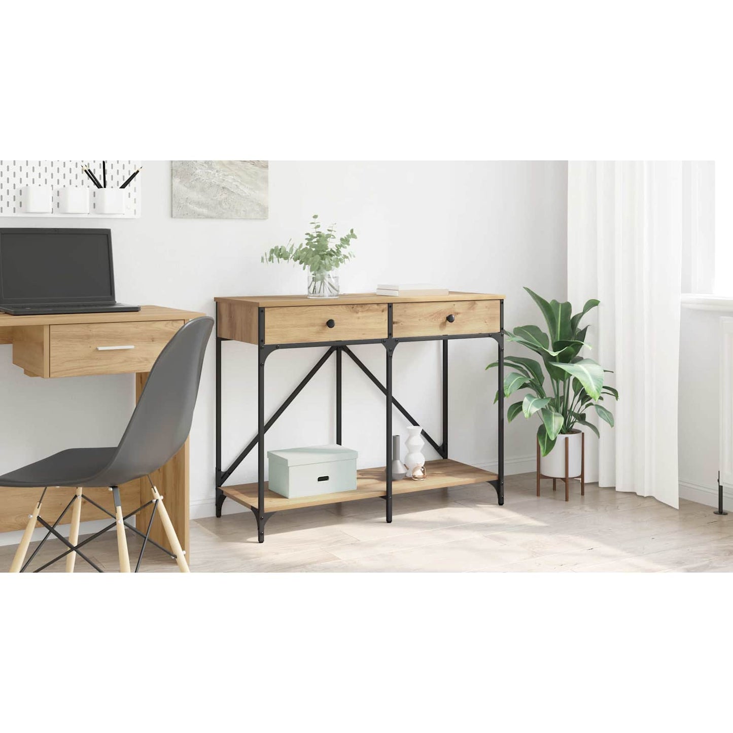 Console Table Artisan Oak 100 x 39 x 78.5 cm Engineered Wood