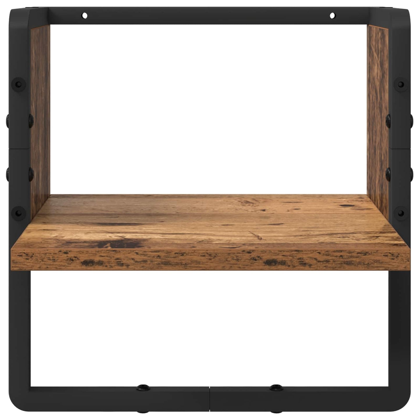 Wall Shelf Set Wall-Mounted 4 pcs Old Wood 65 x 25 x 30 cm