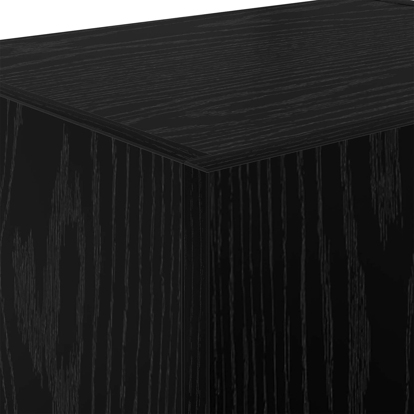TV Wall Cabinets 2 pcs Black Oak 40.5x30x40cm Engineered Wood