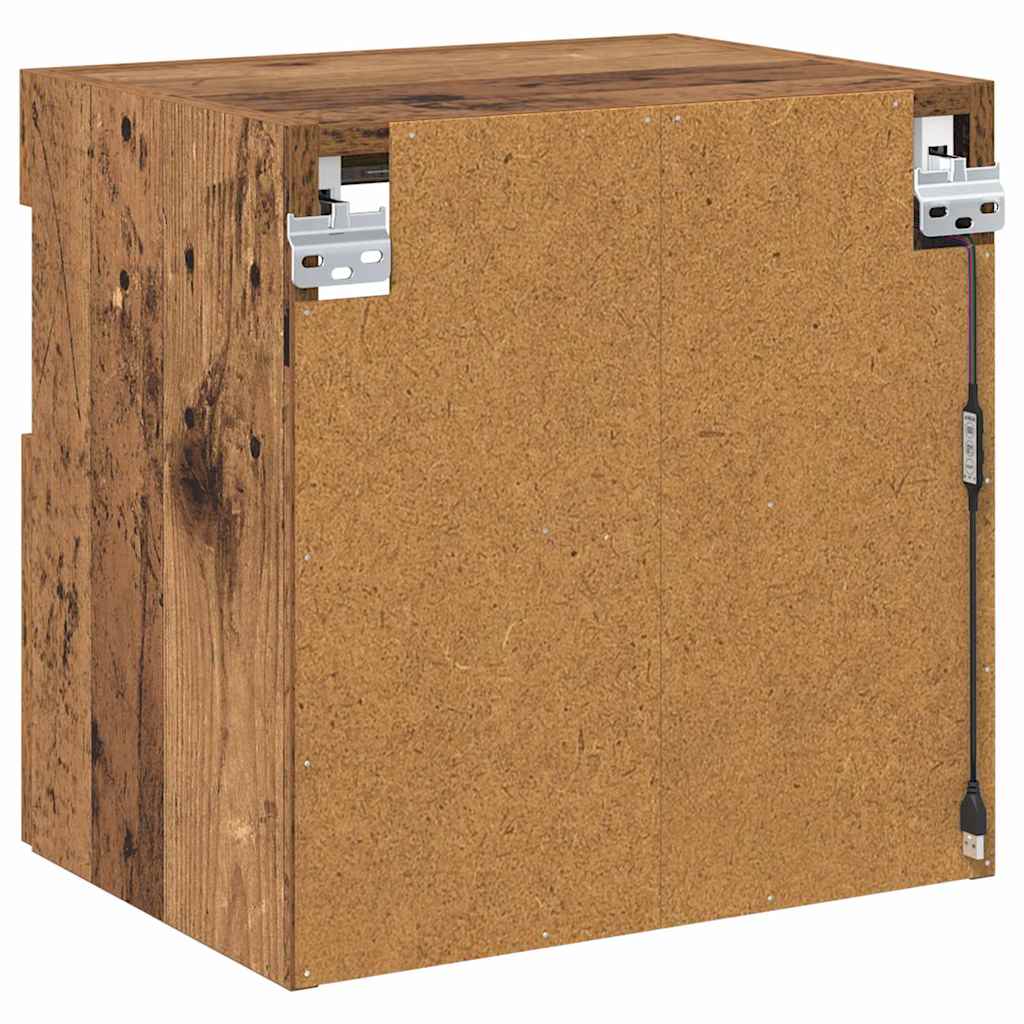 TV Wall Cabinets 2 pcs Old Wood 40 x 30 x 40 cm Engineered Wood