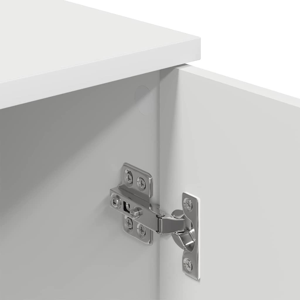 Bathroom Cabinet Wall-mounted with Door White 30 x 31.5 x 61 cm