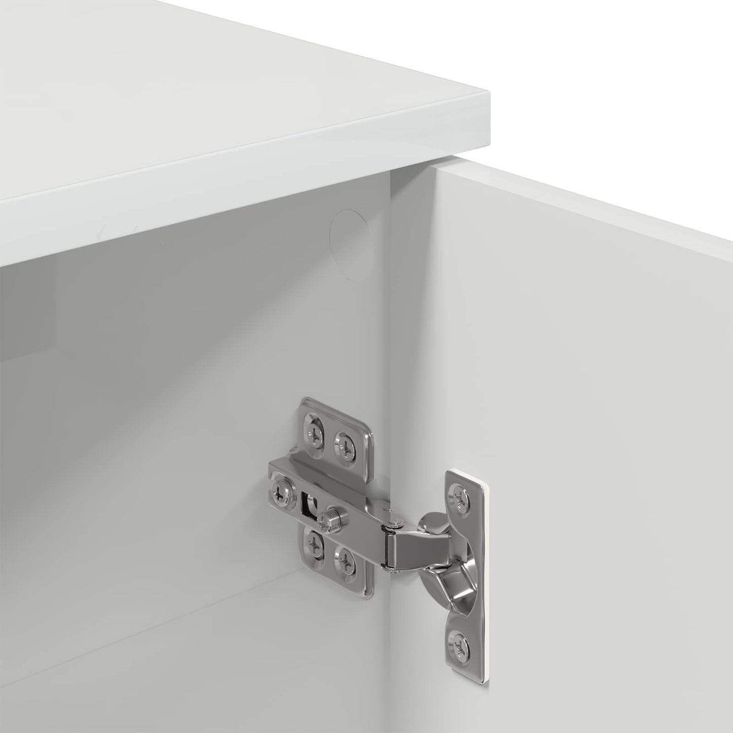Bathroom Cabinet High Gloss White 30 x 31.5 x 61 cm
