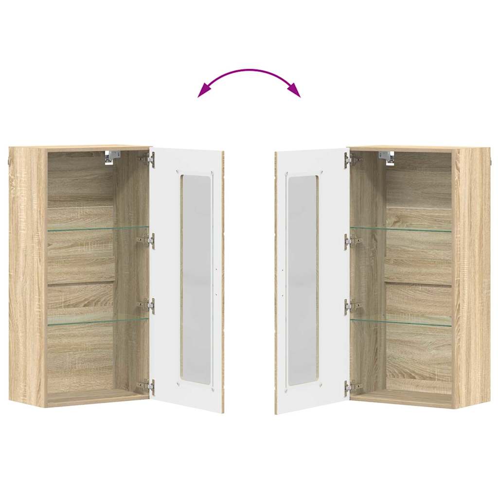 Wooden Cabinet Sonoma Oak 50 x 29 x 100 cm Engineered Wood