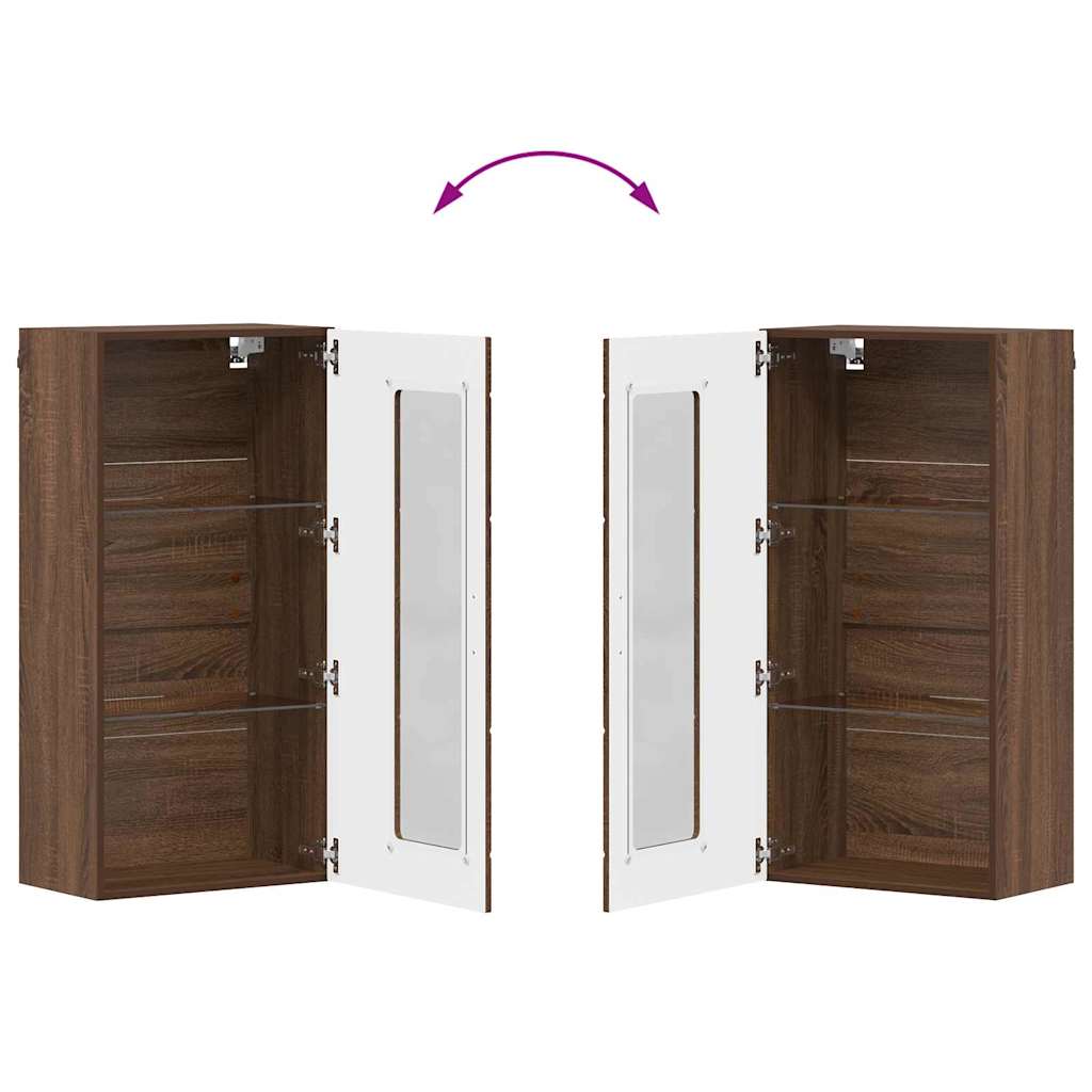 Wooden Cabinet Brown Oak 50 x 29 x 100 cm Engineered Wood