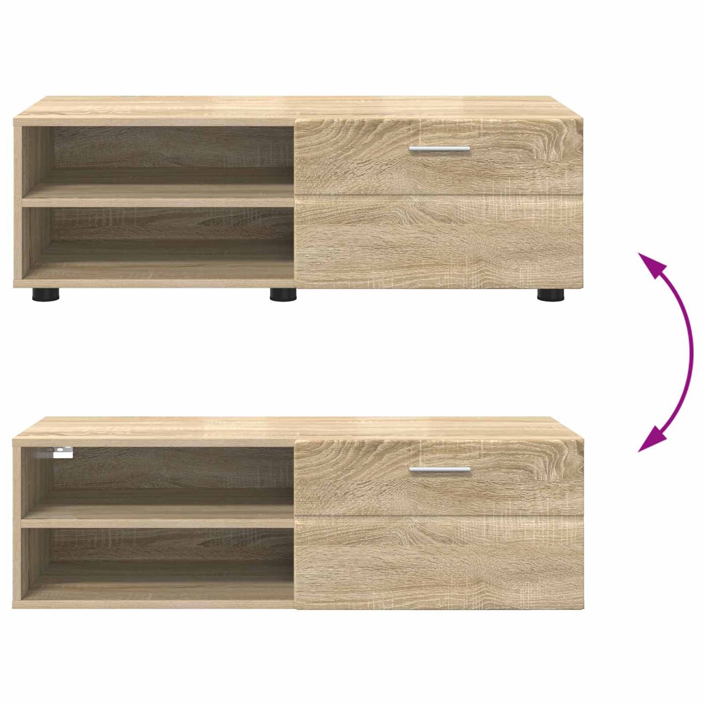 Wooden Cabinet Sonoma Oak 100.5 x 39 x 30 cm Engineered Wood