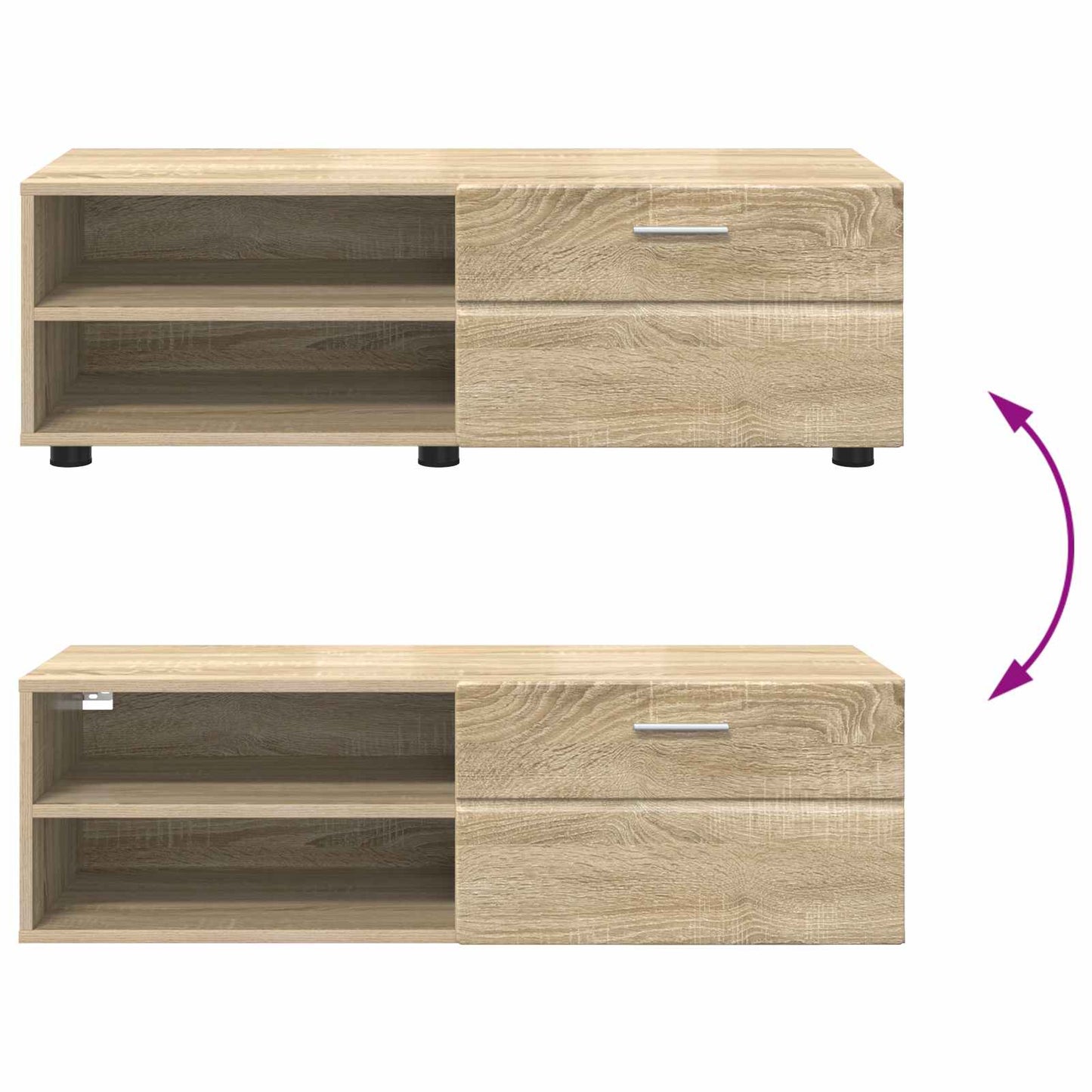 Wooden Cabinet 100.5 x 39 x 30 cm Sonoma Oak Engineered Wood