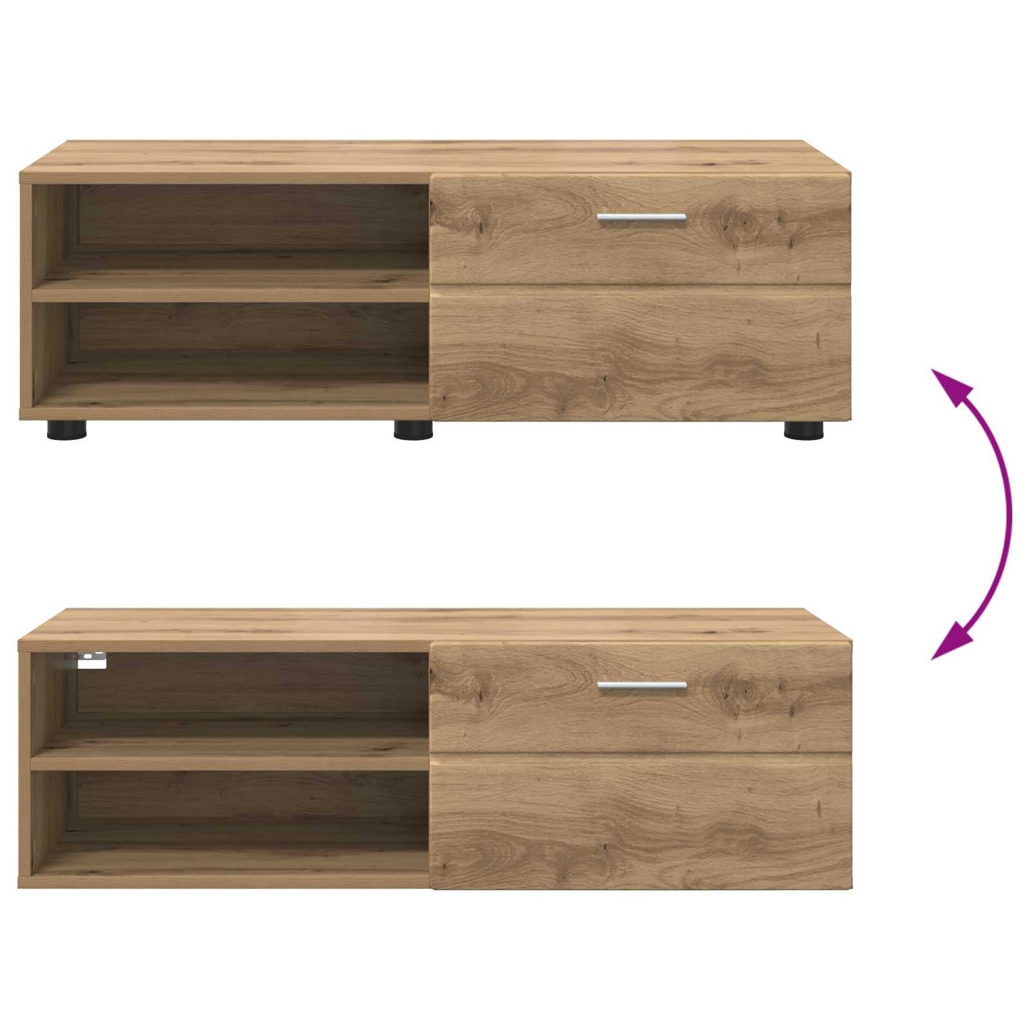Wooden Cabinet Artisan Oak 100.5 x 39 x 30 cm Engineered Wood