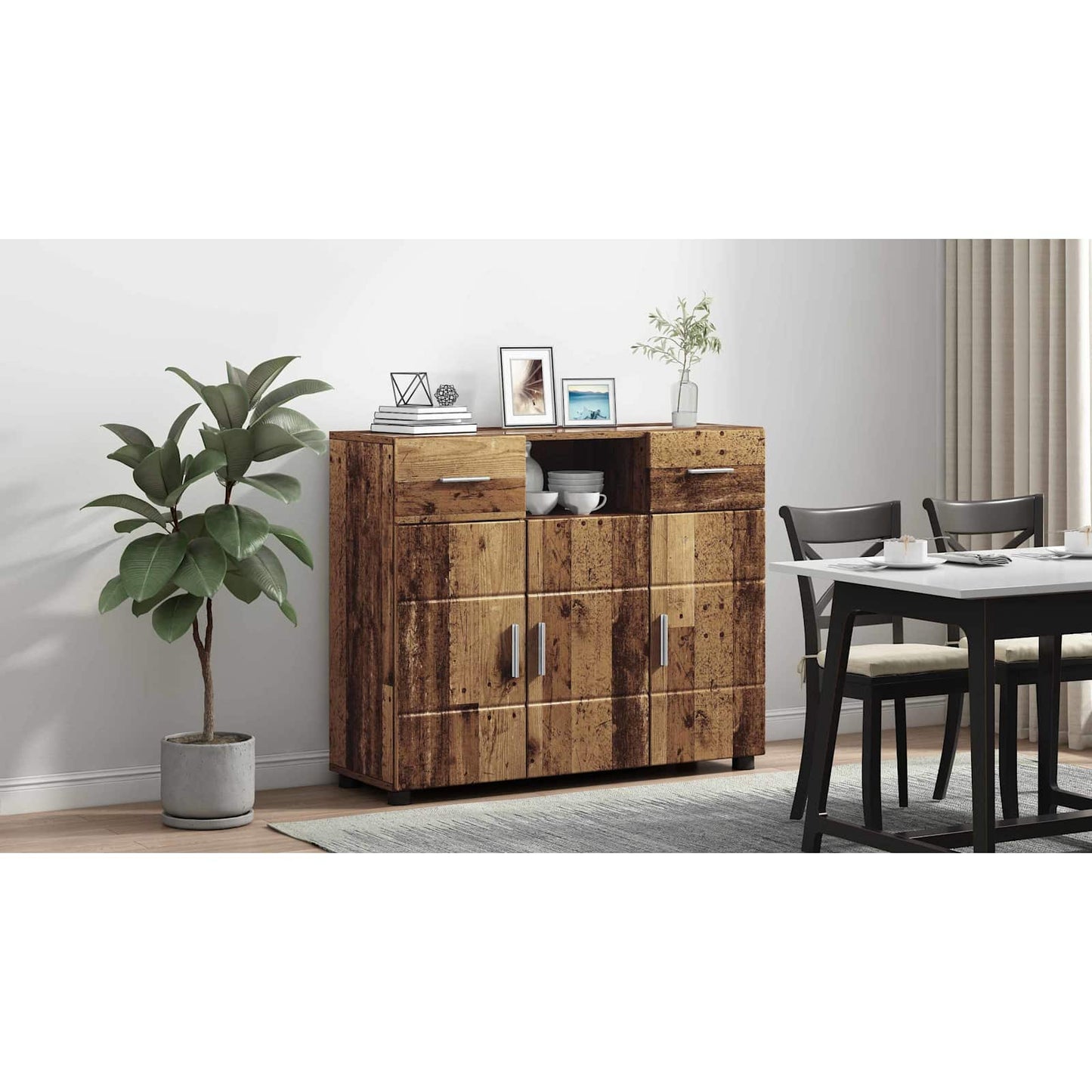 Wooden Cabinet Old Wood 88.5 x 30.5 x 73 cm Engineered Wood