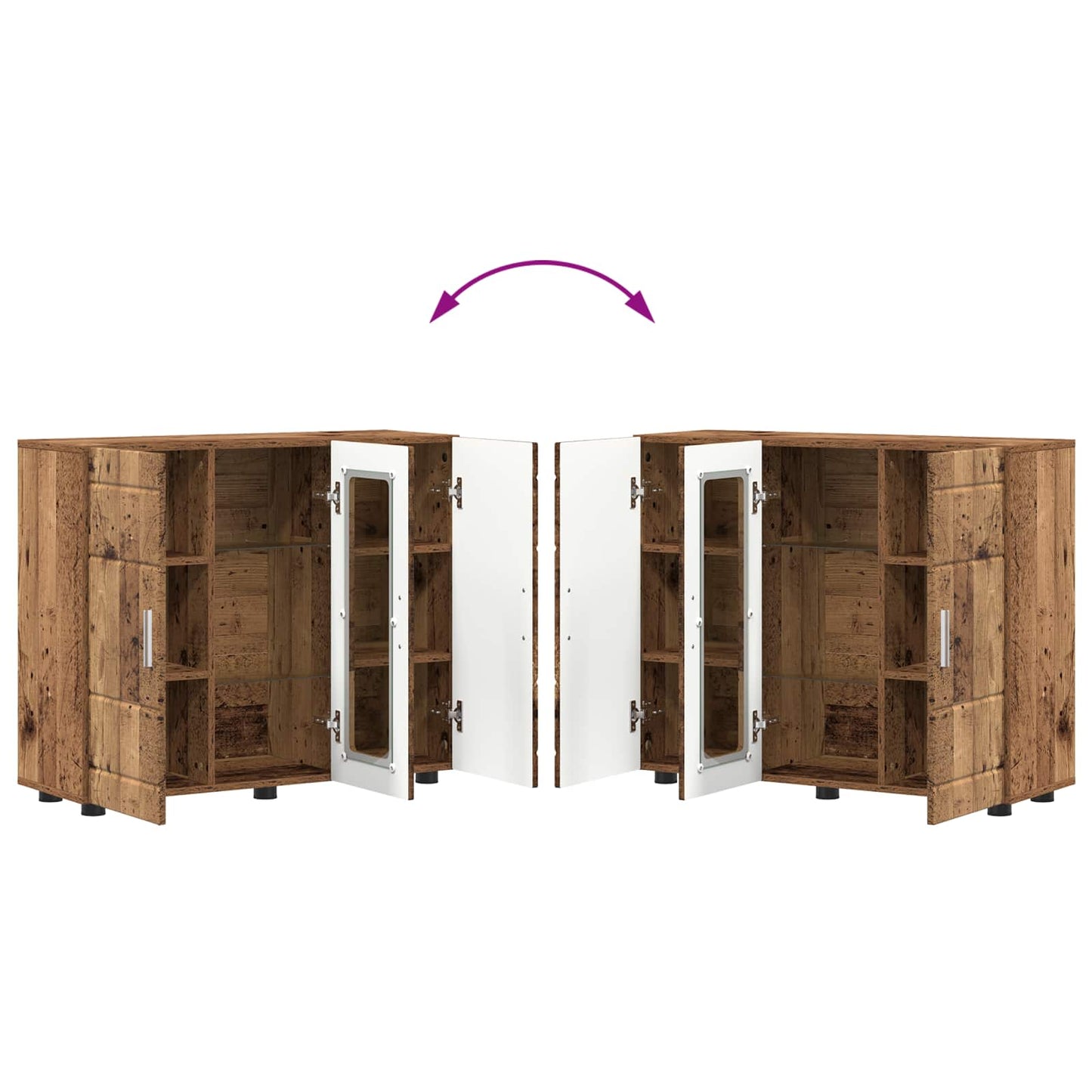 Wooden Cabinet Old Wood 88.5 x 30.5 x 73 cm Engineered Wood