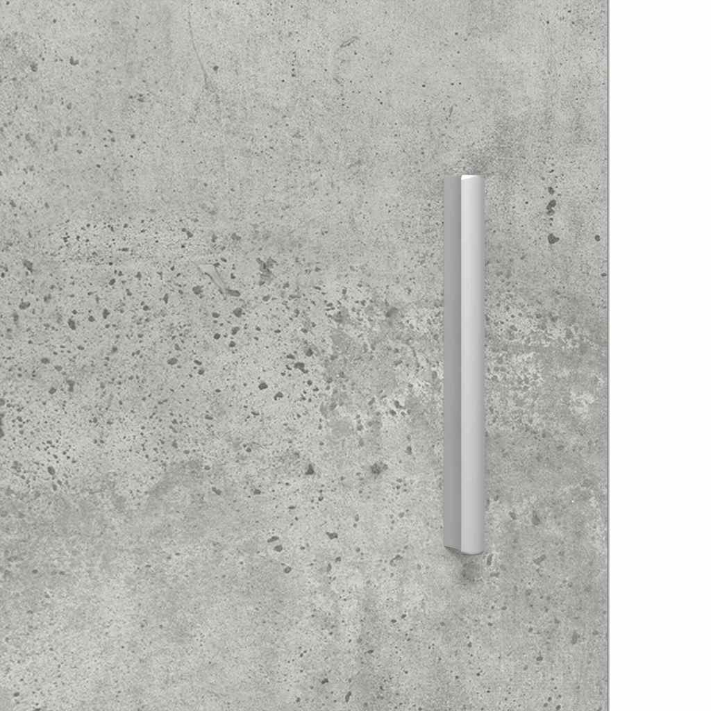 vidaXL Bathroom Basin Cabinet with Door Concrete grey 60 x 34 x 63 cm