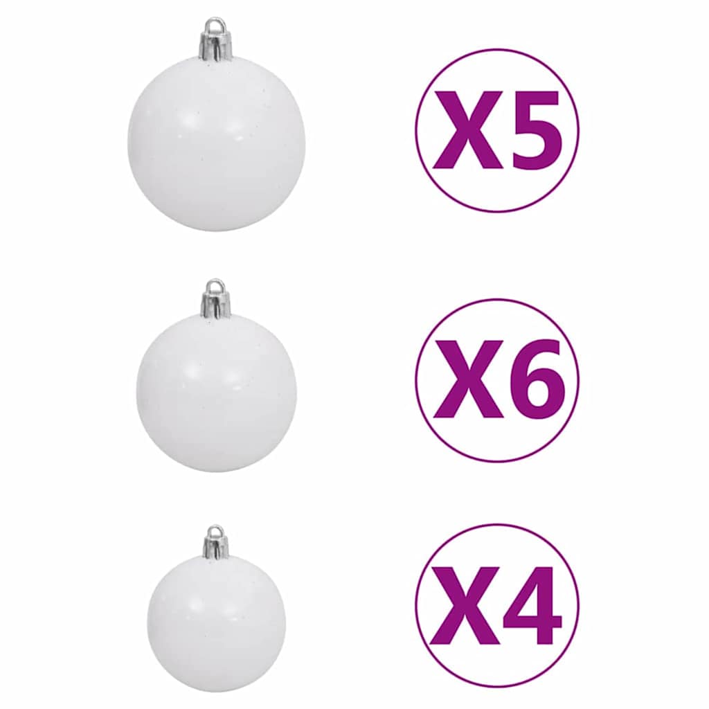 Artificial Pre-lit Christmas Tree with Ball Set Green 150 cm