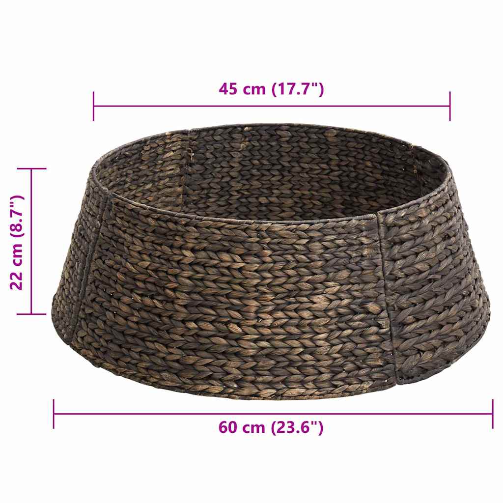 Christmas Tree Collar Round Black 60 x 60 x 22 cm