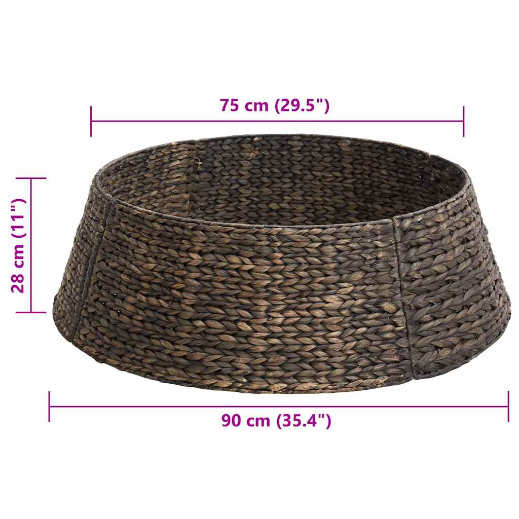 Christmas Tree Collar Round Black 90 x 90 x 28 cm
