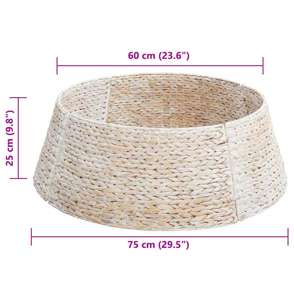 Christmas Tree Collar Round White 75 x 75 x 25 cm