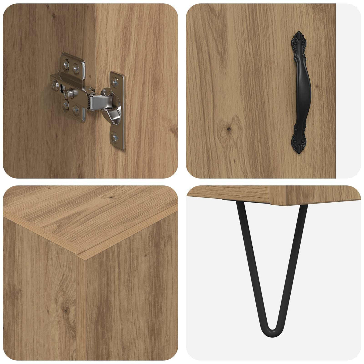 Highboard Artisan Oak 69.5 x 34 x 90 cm Engineered Wood