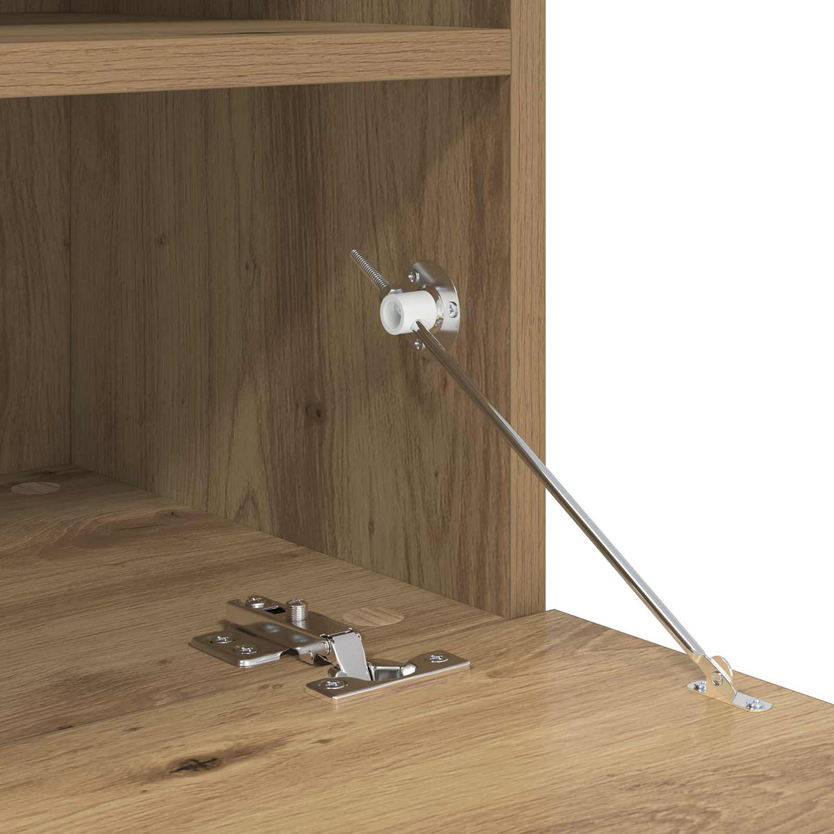 TV Wall Cabinet Set with LED Lights 7 pcs Artisan oak