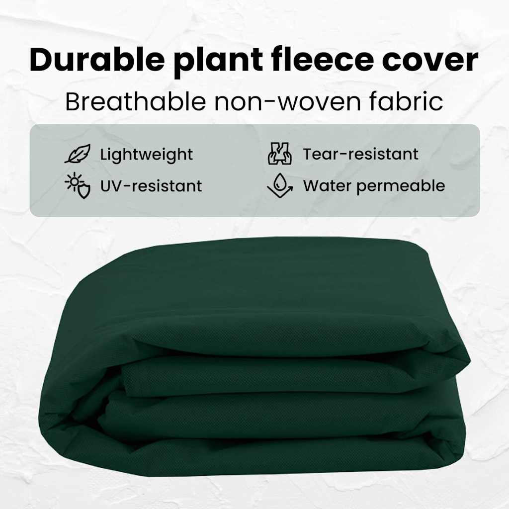 Frost Protection Plant Fleece Covers 3 pcs Green 2 x 2.36 m
