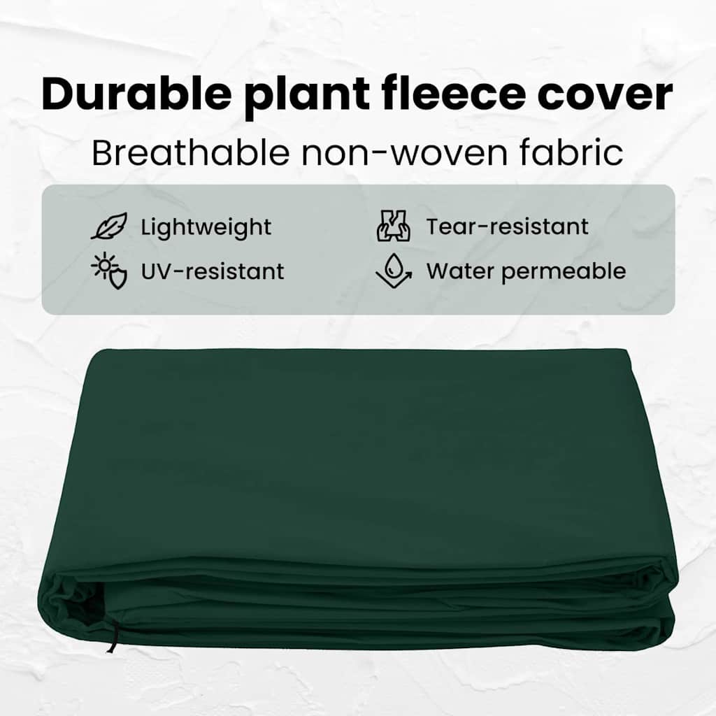 Frost Protection Plant Fleece Covers 3 pcs Green 3 x 3.93 m