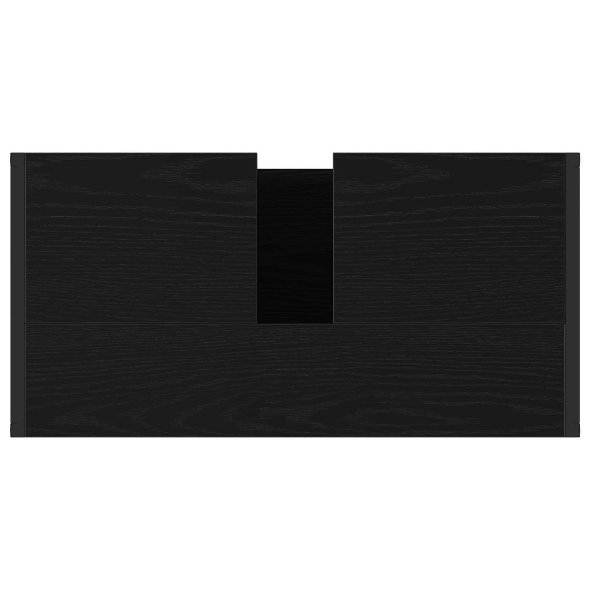 Bathroom Furniture Set 4 pcs Black Oak Engineered Wood
