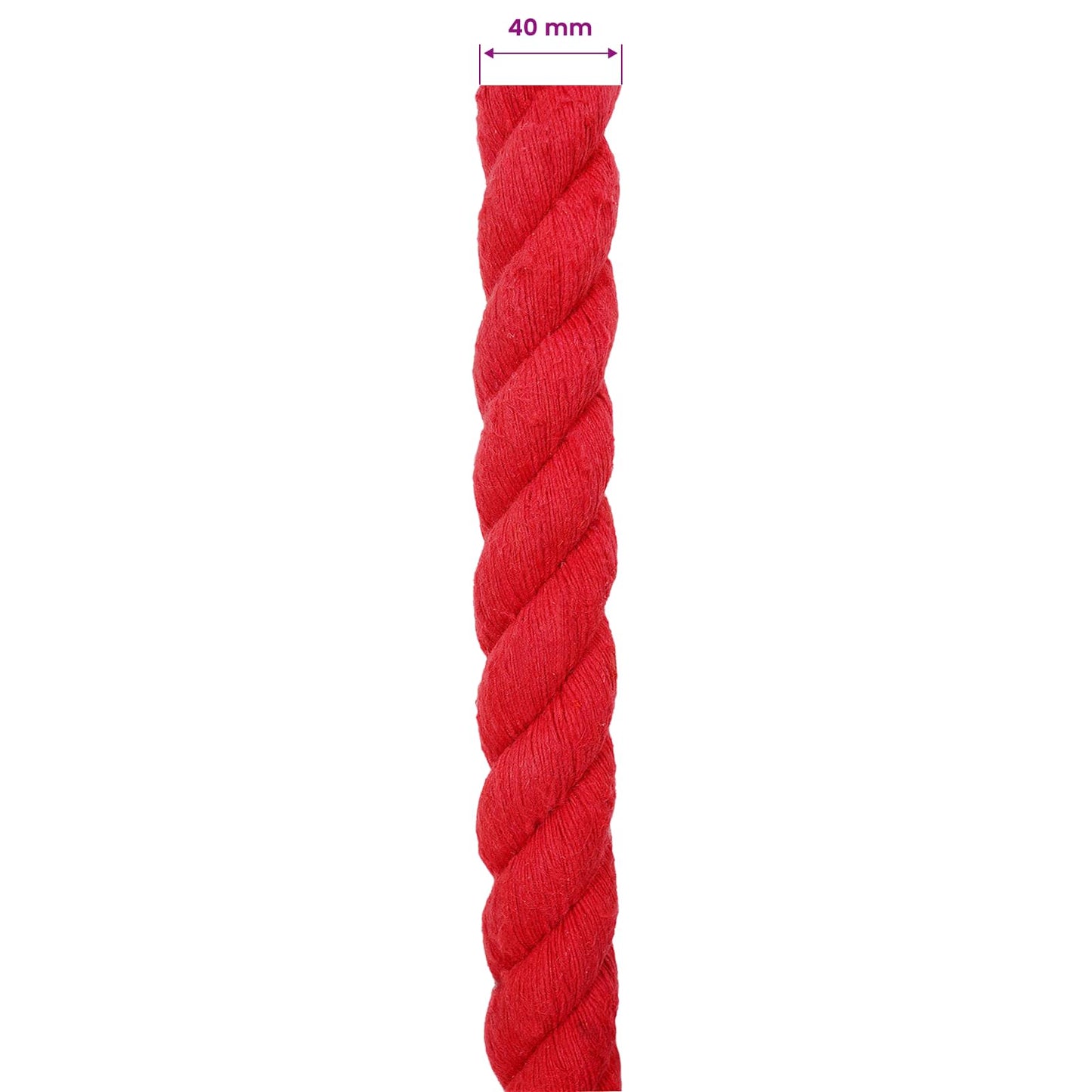 Rope Red 4 x 4 x 500 cm Cotton
