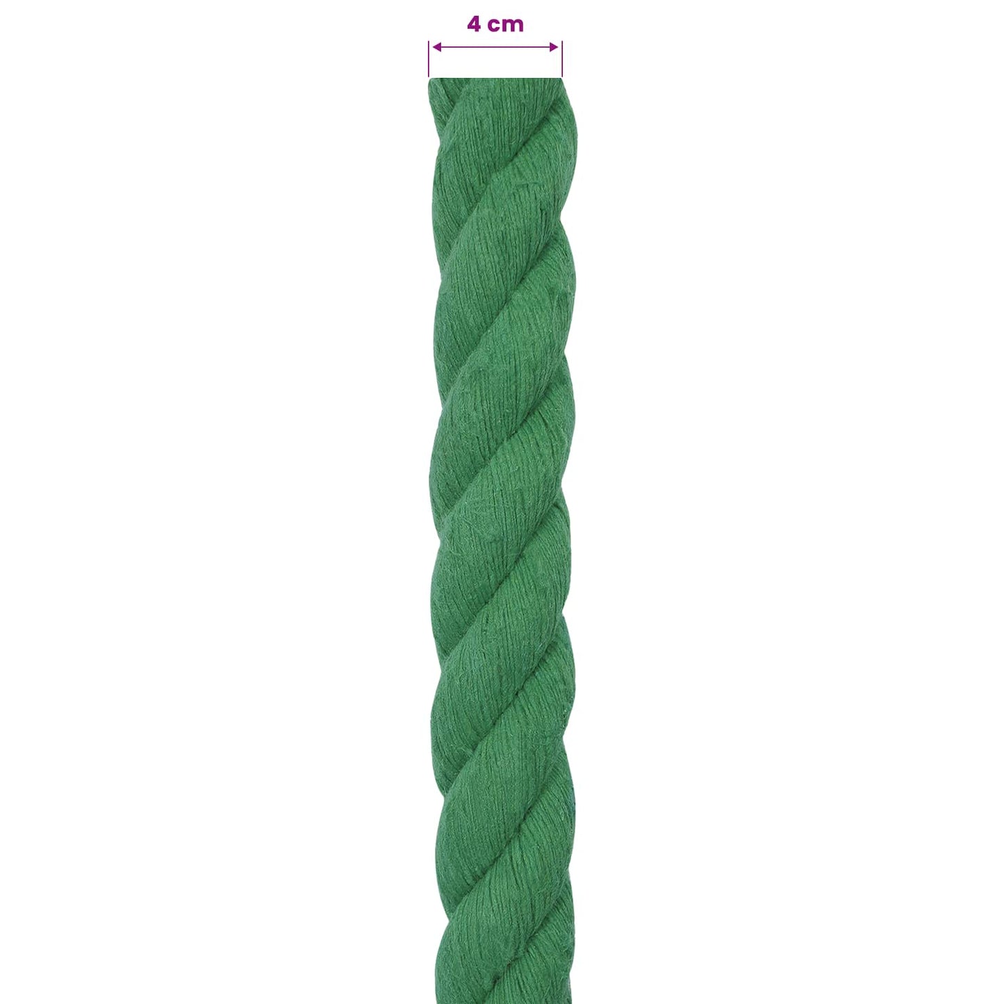 Rope Green 4 x 4 x 1000 cm Cotton
