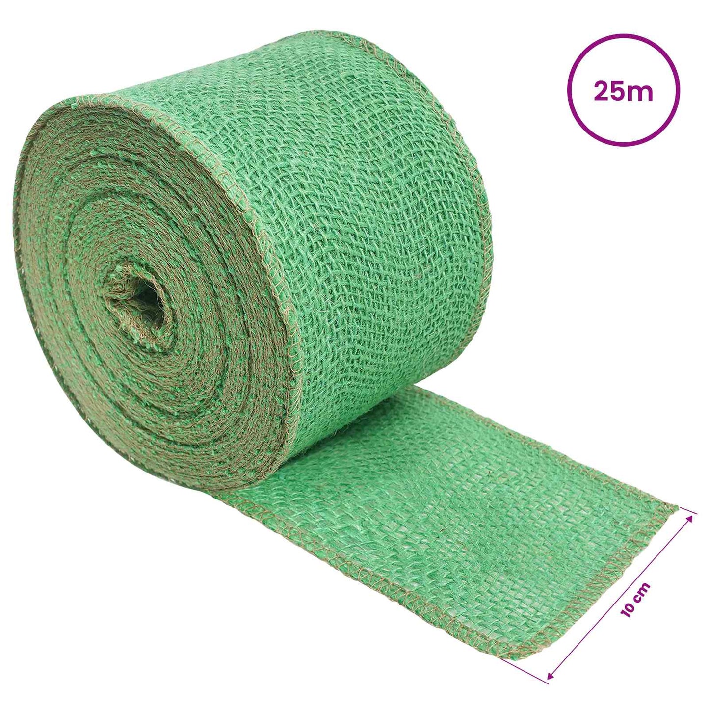 Jute Roll 10 x 2500 cm Green