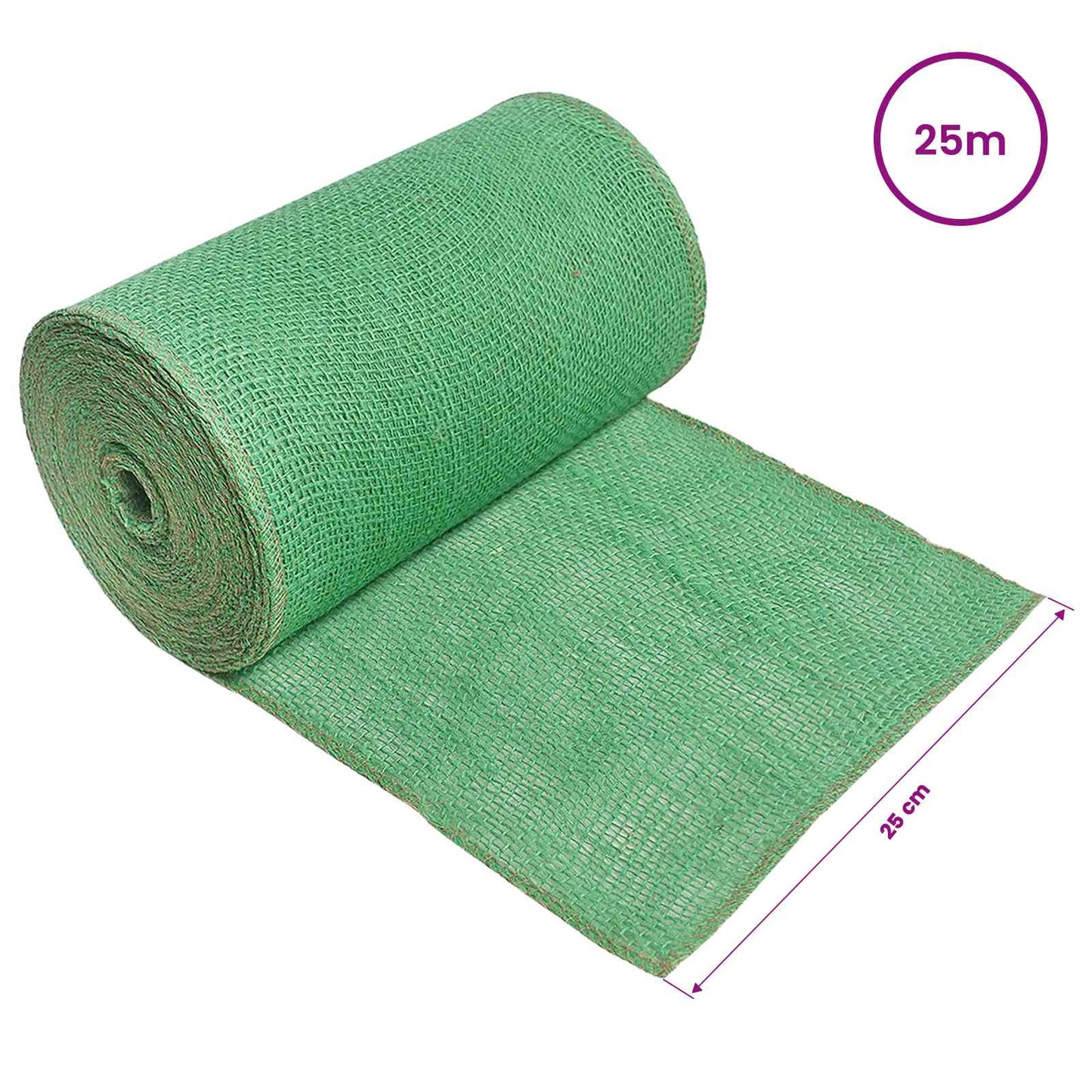 Jute Roll 25 x 2500 cm Green