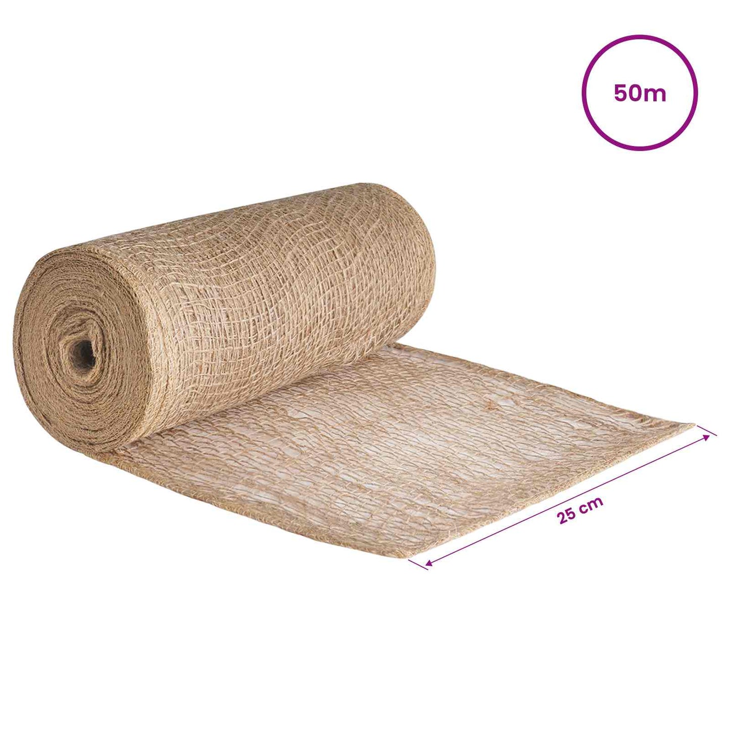 Jute Roll Natural 25 x 5000 cm