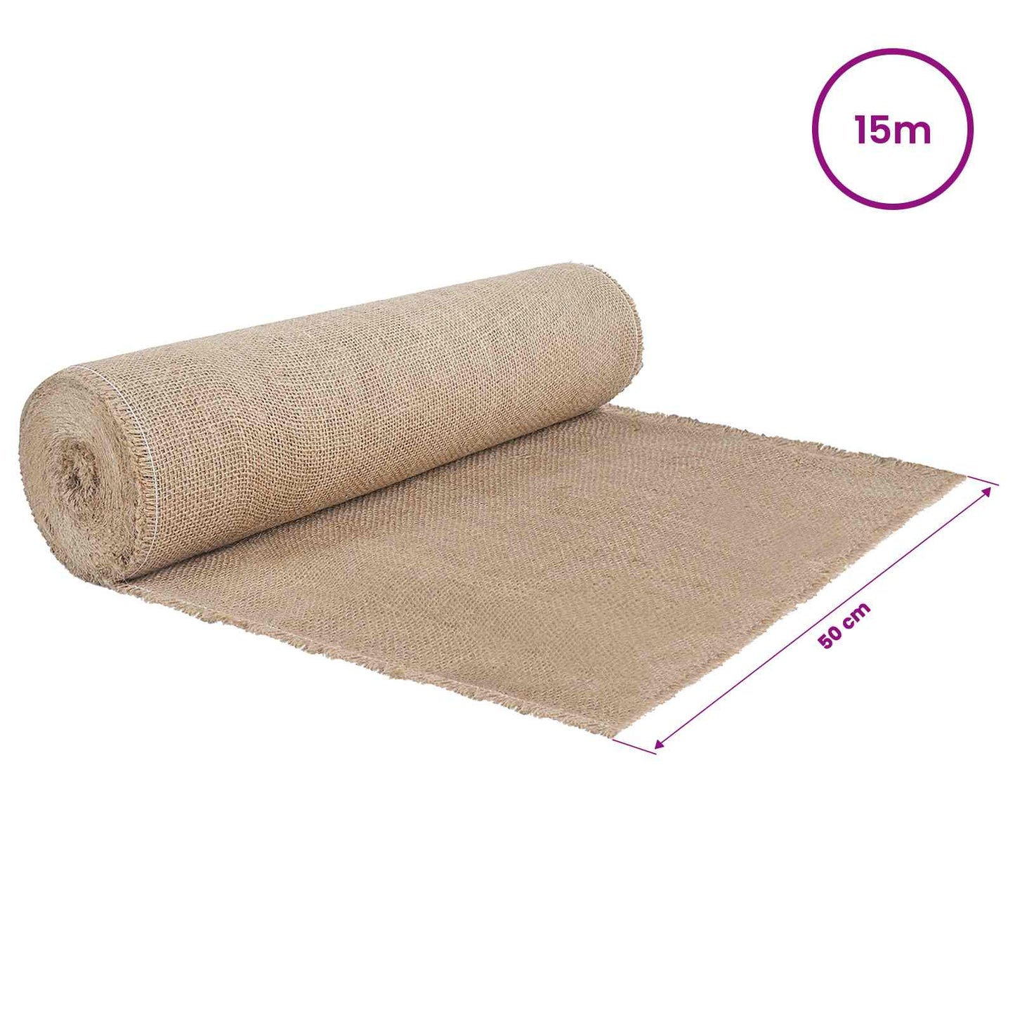 Jute Roll 50 x 1500 cm Natural