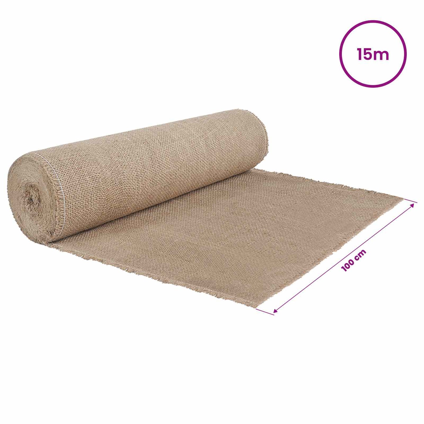 Jute Roll Natural 100 x 1500 cm