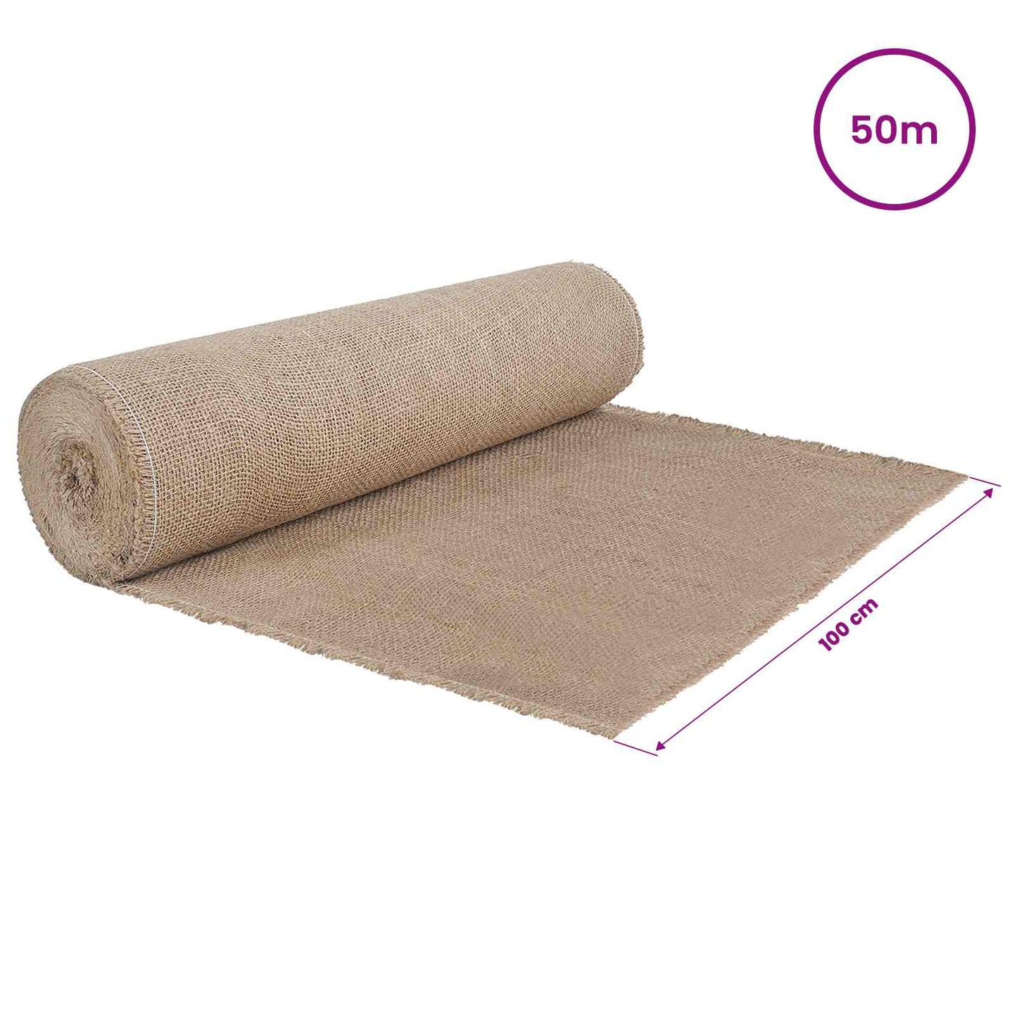 Jute Roll 100 x 5000 cm Natural