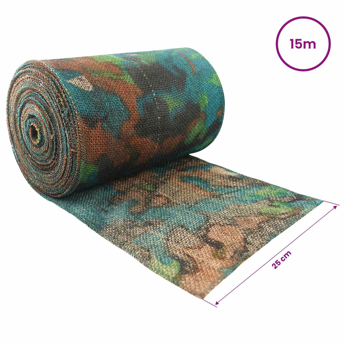 Jute Roll 25 x 1500 cm Camouflage