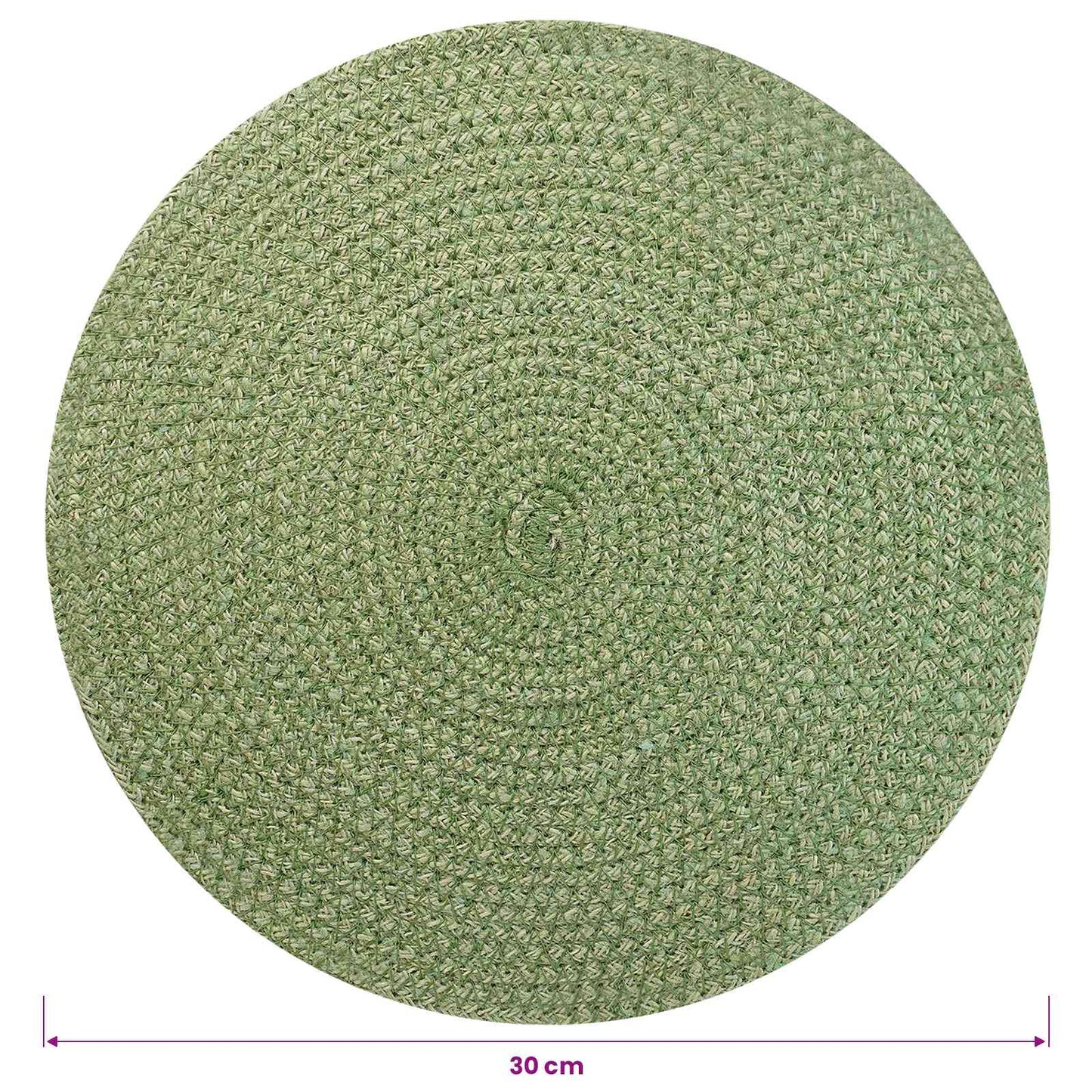 Jute Placemets 6 pcs Olive green 100% Tossa Jute