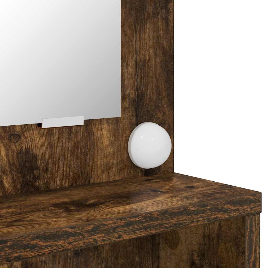 Bedroom Dressing Tables Smoked Oak 80 x 39.6 x 135 cm