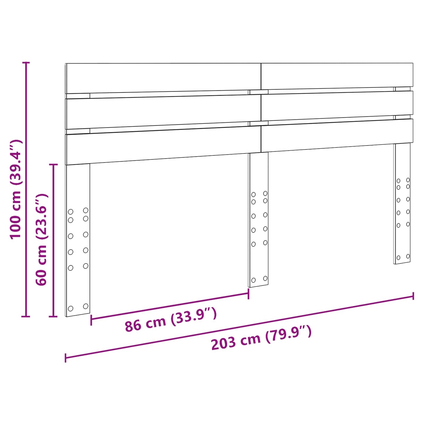 Headboard Old Wood Engineered wood