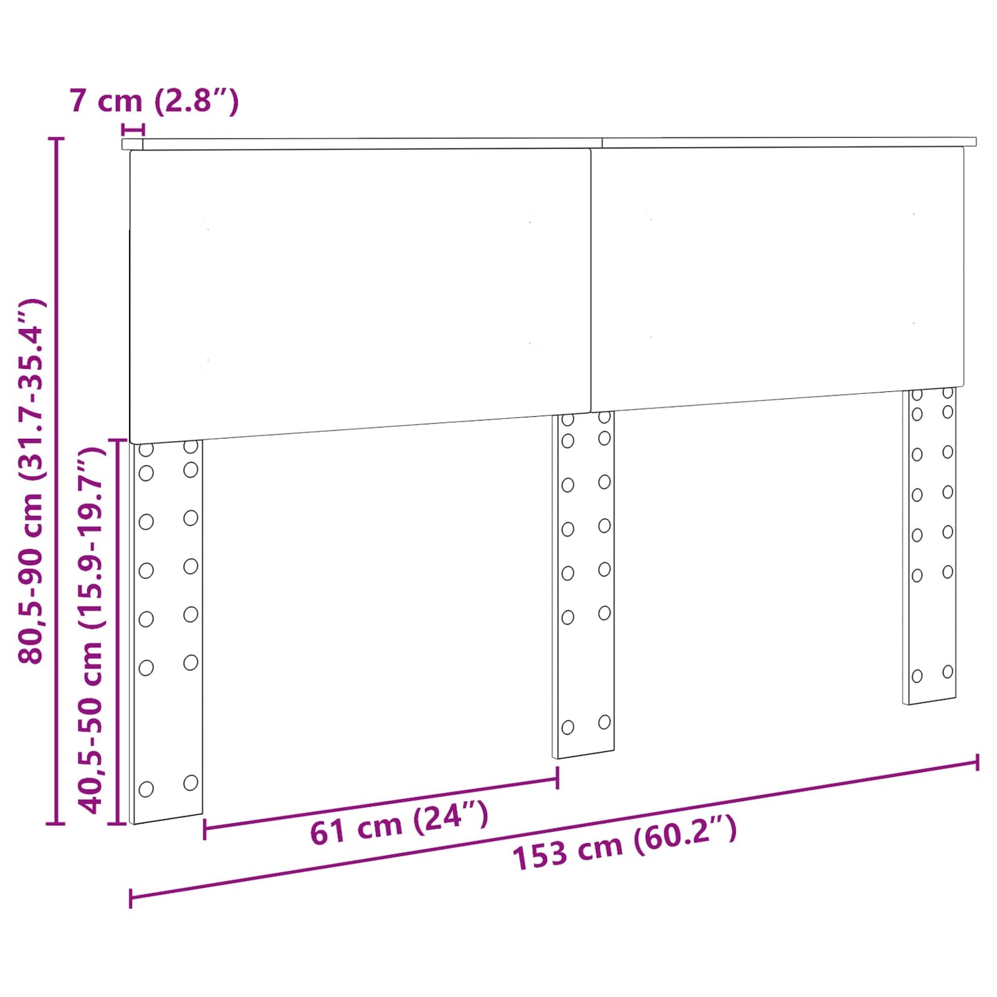 Headboard Old Wood Engineered wood