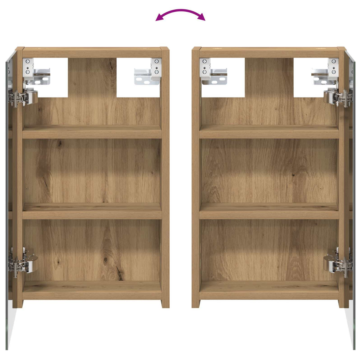 Bathroom Cabinet Set 3 pcs 100 x 10.5 x 50 cm Engineered wood