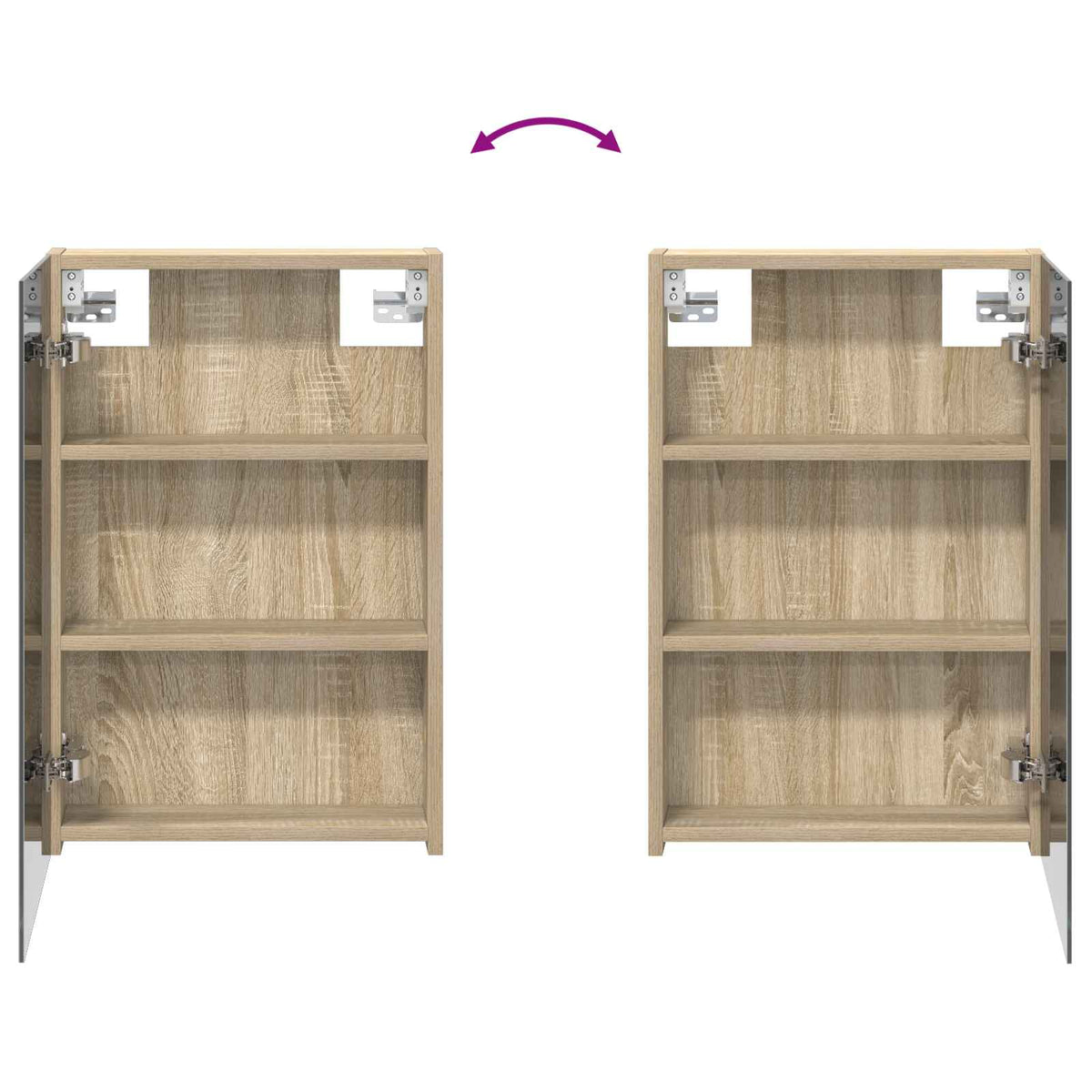 Bathroom Cabinet Set 3 pcs 100 x 10.5 x 60.5 cm Engineered wood